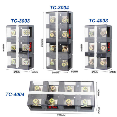 TD Series 15A Din Rail Terminal Strip Block TD1510 10 Pole Automotive Connectors Terminals