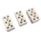 3 Ways 15A Ceramic Terminal Block resistant insulated Ceramic Wire Connection high-temperature connectors terminals