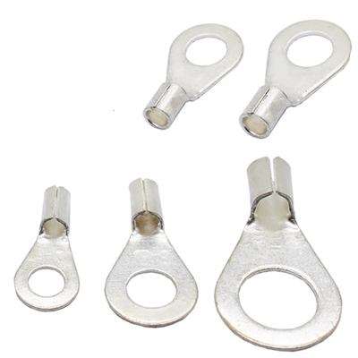 RNB Electrical Tin Plated Copper Connector Cold Pressed Circular Naked Terminal ring type cable connectors terminals