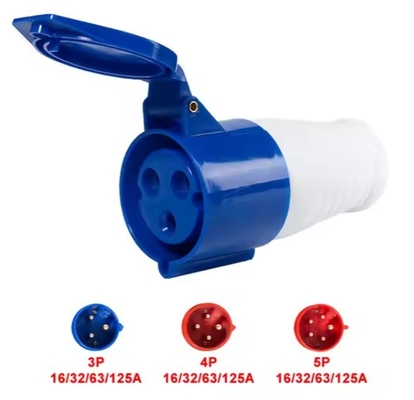 3 Pole 16A 220v Industrial Connectors 3P 4P 5P Industrial Waterproof Plug And Connector