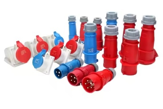 4x16 16A 380v Industrial Connectors IP67 4 Pole Portability Socket For Industrial