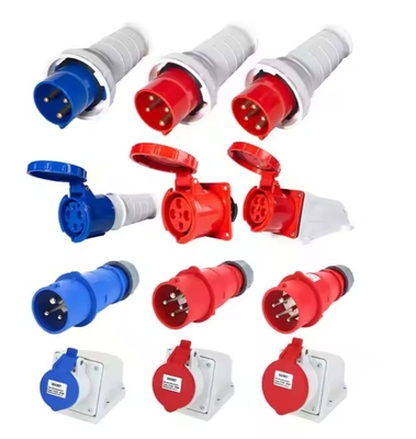 4 Pole 32A Industrial Concealed Installation Socket 400V IP 67 Waterproof Socket