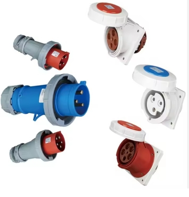 4 Outlets 63A IP67 Industrail Plug 3pole 4 Pole 5 Pole Waterpoof Plugs 380V-415V