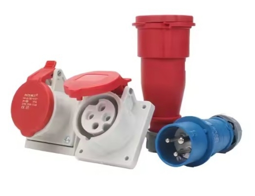 4 Outlets 63A IP67 Industrail Waterproof Socket 3pin 4in 5pin Exposed And Concealed Sockets