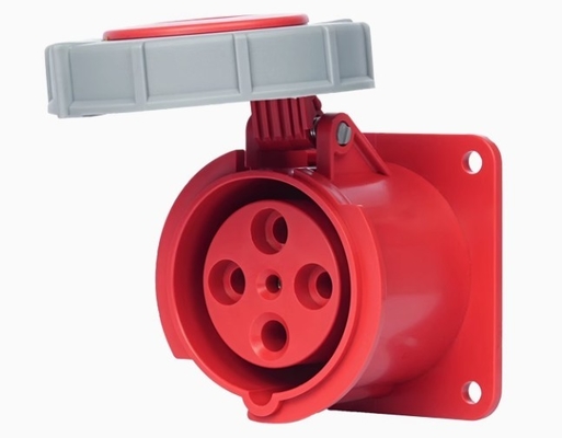 4 Outlets 63A IP67 Industrail Waterproof Socket 3pin 4in 5pin Exposed And Concealed Sockets