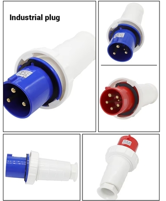 5X63 125A Industrial Watertight Plugs And Sockets 3 Pin 4 Pin 380V-415V Waterpoof Plugs