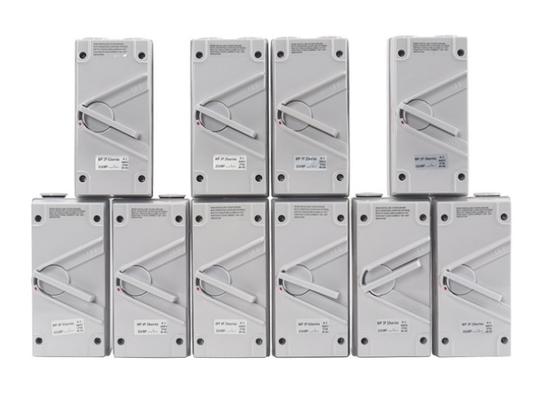 UKF type 440VAC IP65 Weatherproof Protected Isolator Switch  20A 35A 63A ourdoor switch