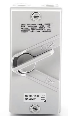 UKF 1P 2P 3P 4P Isolating Disconnector Switch IP65 20A 35A 63A Waterproof Switch