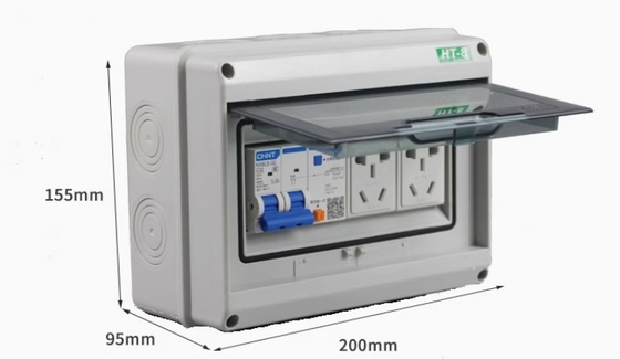 HT-8 8Ways Plastic Open Box Outdoor Waterproof Switch Box 8-circuitair Distribution Box