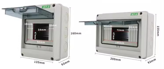 HT-8 8Ways Plastic Open Box Outdoor Waterproof Switch Box 8-circuitair Distribution Box