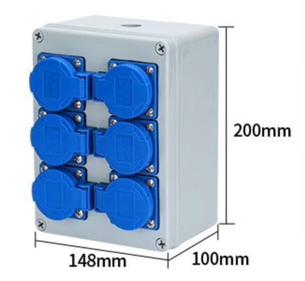 220V 16A Mobile Outdoor Waterproof Industrial Socket Box 380V 32A Portable Power Box