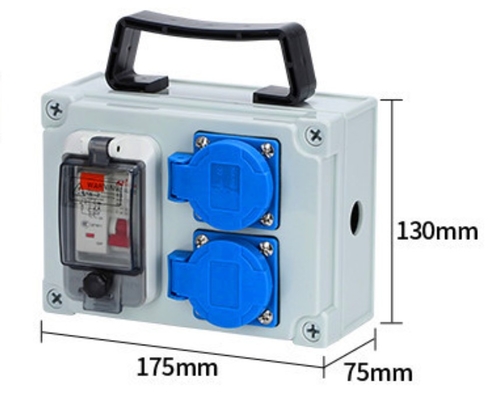 220V 16A Mobile Outdoor Waterproof Industrial Socket Box 380V 32A Portable Power Box