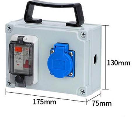 IP65 Plastic hand-held Waterproof Distribution Box Outdoor Portable Electric Box 16A 32A 63A