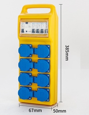 portable Industrial power Boxes with Socket and MCB waterproof outlet Distribution box