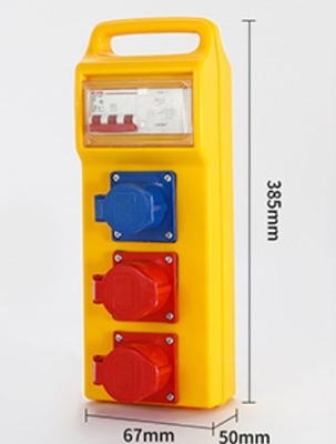 portable Industrial power Boxes with Socket and MCB waterproof outlet Distribution box