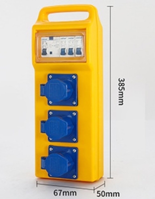 portable Industrial power Boxes with Socket and MCB waterproof outlet Distribution box