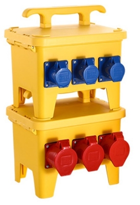 IP67 Portable Overhaul Power Box With Socket Waterproof Construction Site Distribution Box