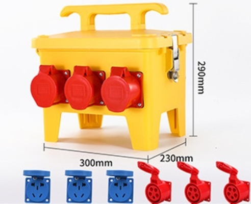 IP67 Portable Overhaul Power Box With Socket Waterproof Construction Site Distribution Box