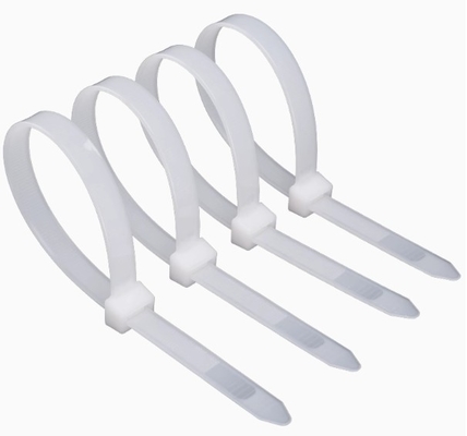 300mm Multi Purpose Disposable Nylon Cable Tie White 250mm Plastic Self Locking Tie