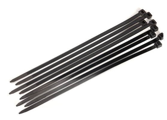250mm Black Self Locking Plastic Cable Tie Pa66 Disposable Cable Wire Ties