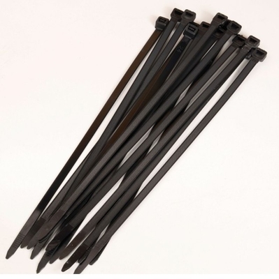 250mm Black Self Locking Plastic Cable Tie Pa66 Disposable Cable Wire Ties