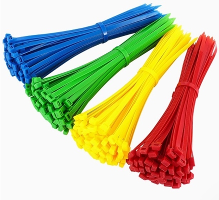 2.5*200 PA66 Color Adjustable Self Locking Nylon Cable Zip Ties 200mm Durable For Industrial