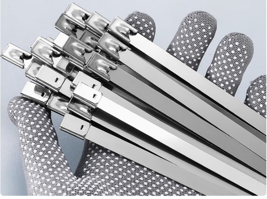 4.6*500 304 Stainless Steel Wire Ties For Bundling Industrial High Temperature Resistant Cable Ties