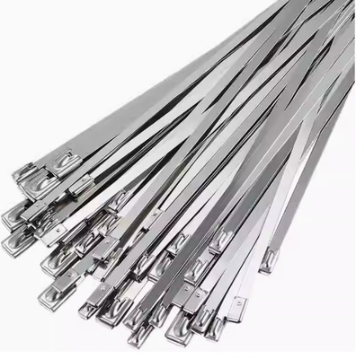 4.6*500 304 Stainless Steel Wire Ties For Bundling Industrial High Temperature Resistant Cable Ties