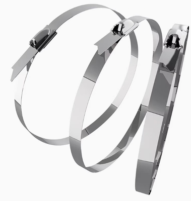 4.6*500 304 Stainless Steel Wire Ties For Bundling Industrial High Temperature Resistant Cable Ties